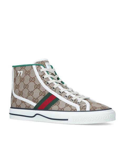 gucci high top shoes|Gucci high top sneakers beige.